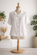 🤍 Blusa blanca bordada – básica elegante que combina con todo