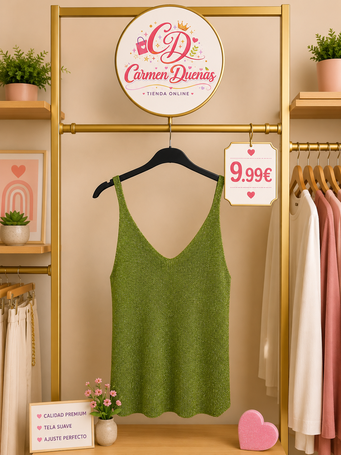 💚✨ Top Brilli Brilli Verde Lima ✨💚