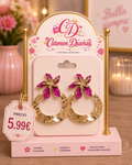 🌸✨ Pendientes Flower Glam Fucsia ✨🌸