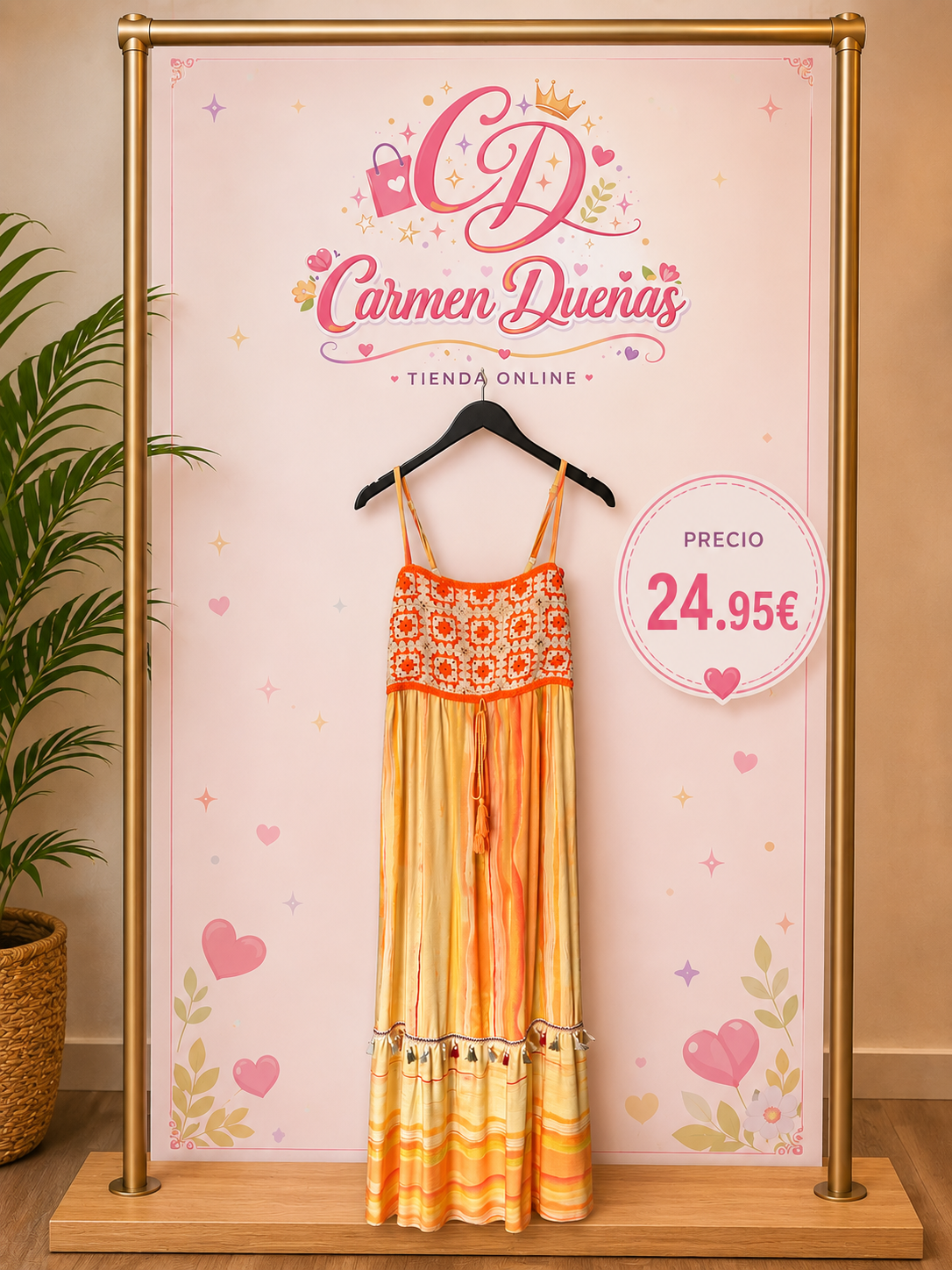 🧡✨ Vestido Boho Crochet Sunset ✨🧡