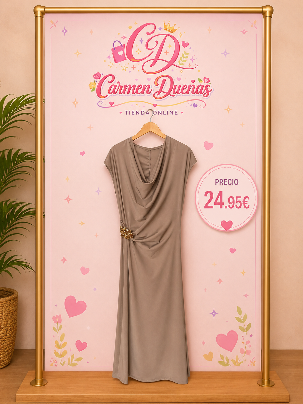 🤎✨ Vestido Elegance Taupe ✨🤎
