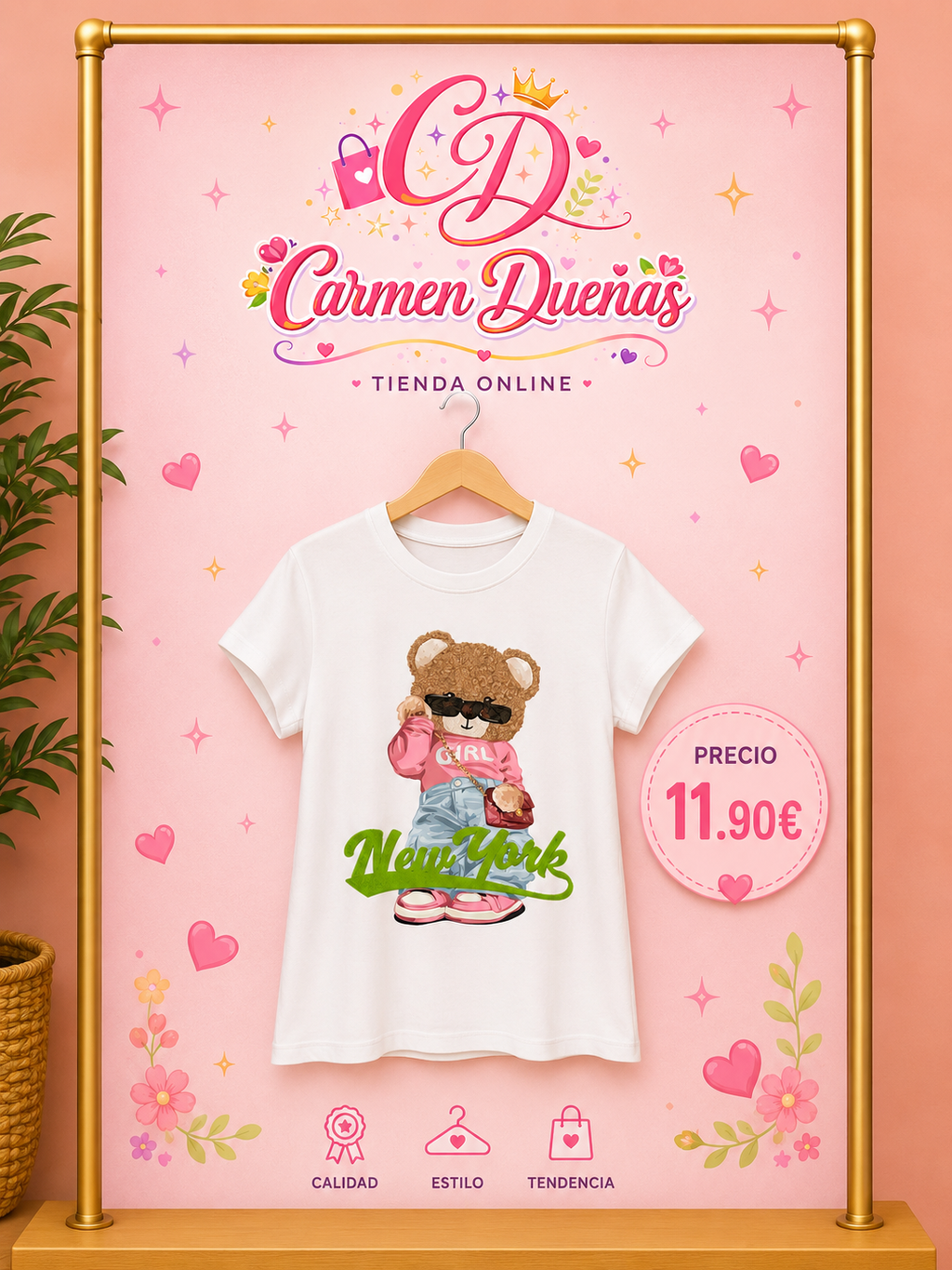 🤍🧸 Camiseta Teddy New York 🧸🤍
