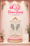 🦋✨ Chaleco bordado con diseño exclusivo y súper elegante ✨🦋