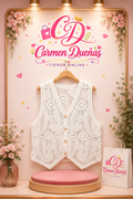 🤍✨ Chaleco bordado elegante y súper especial ✨🤍