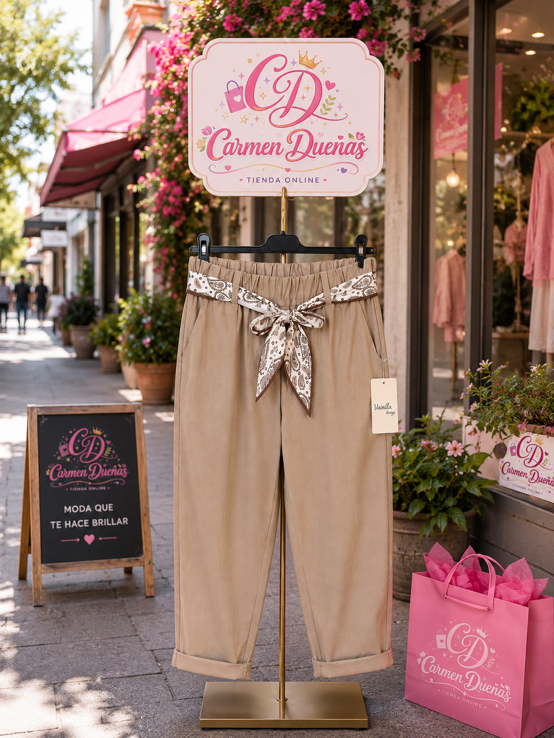 🤎👖 Pantalón beige elegante y súper cómodo 👖🤎