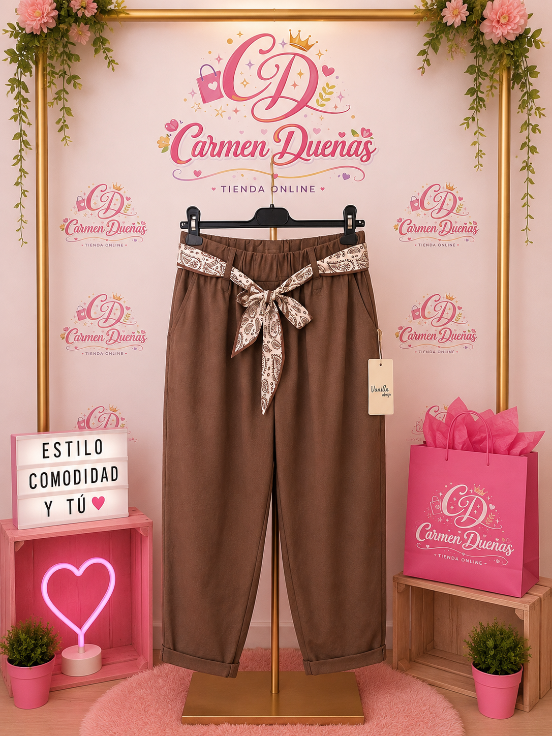 🤎👖 Pantalón marrón cómodo, elegante y súper versátil 👖🤎
