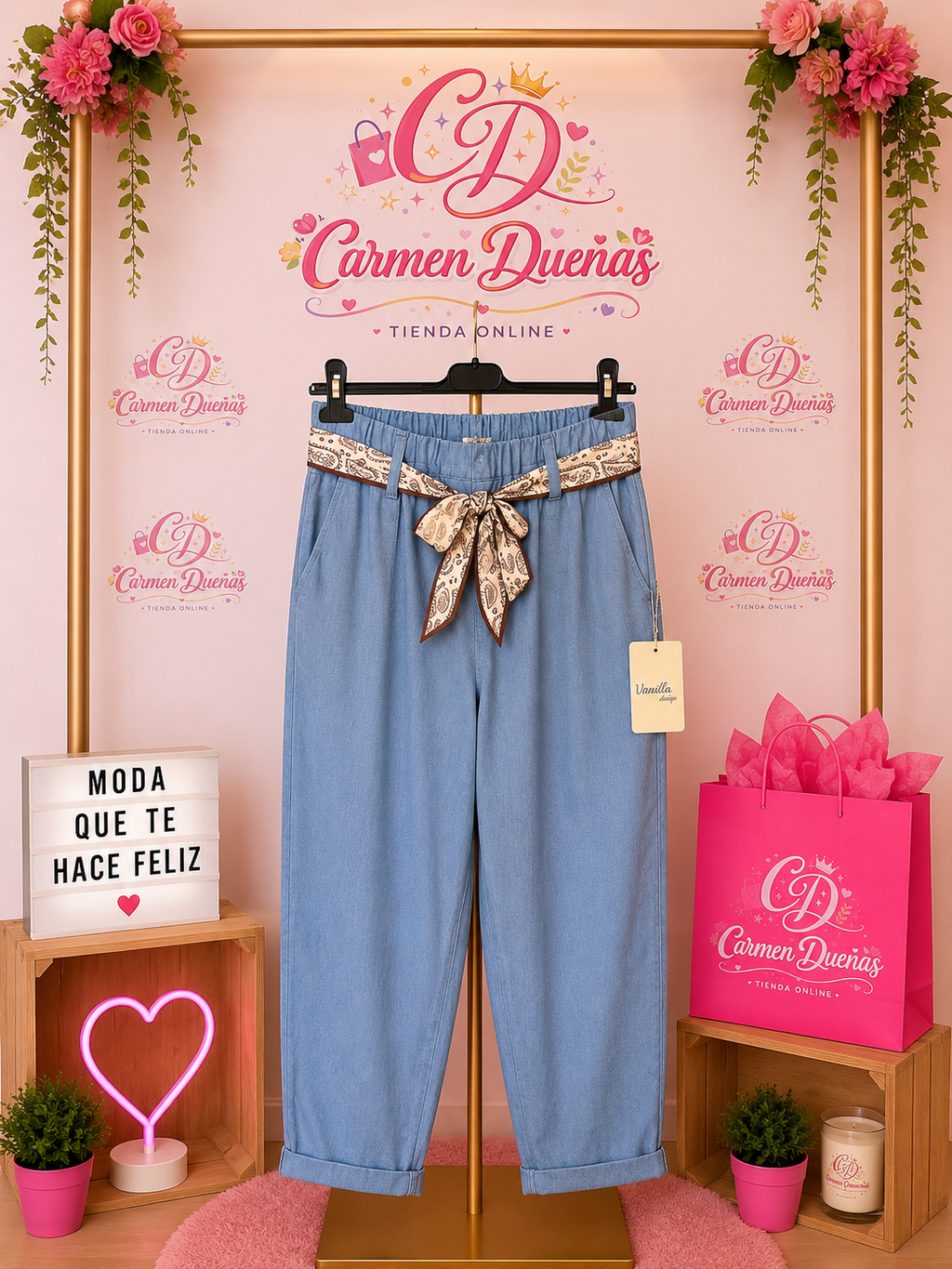 💙👖 Pantalón vaquero azul claro cómodo y con mucho estilo 👖💙