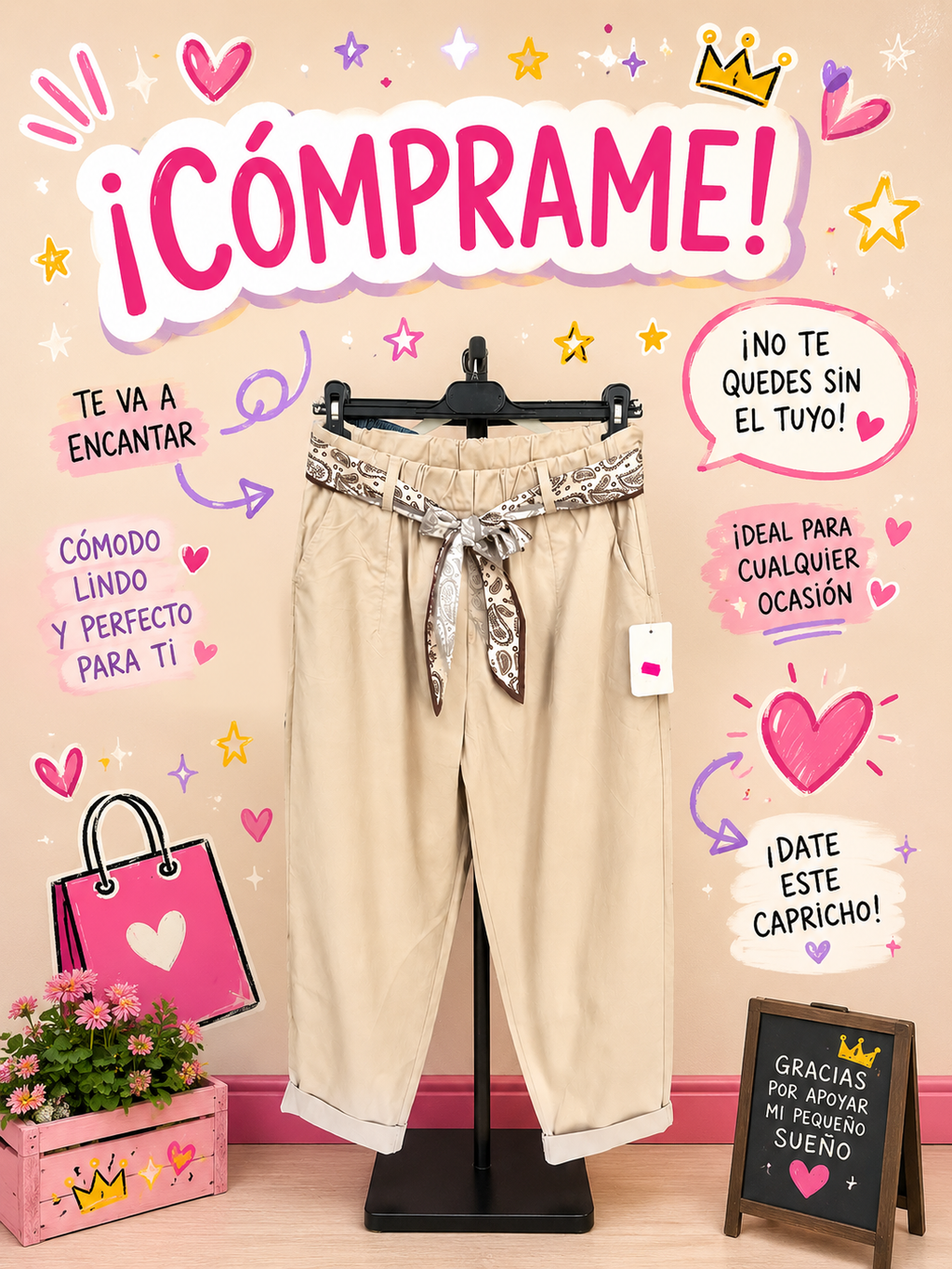 ✨🤍 ¡Pantalón súper cómodo y con muchísimo estilo! 🤍✨