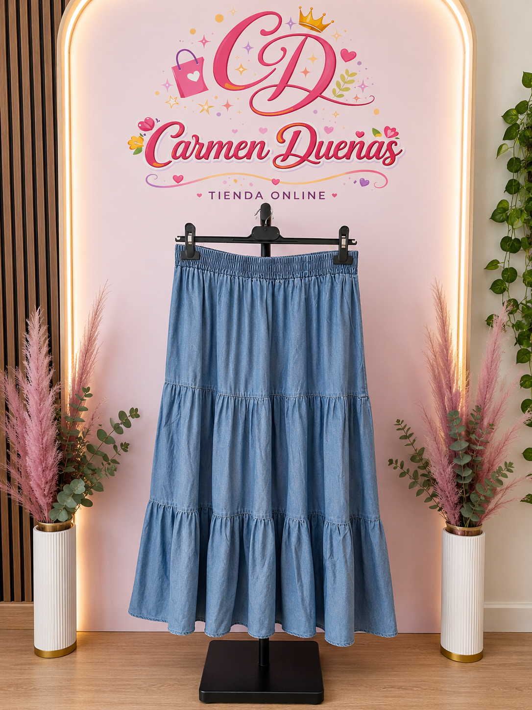 💙✨ Falda larga denim con muchísimo estilo ✨💙