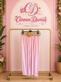 Pantalón Palazzo Rosa Pastel con Cinturón | Carmen Dueñas