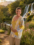 Chaqueta Crochet Multicolor Estilo Boho