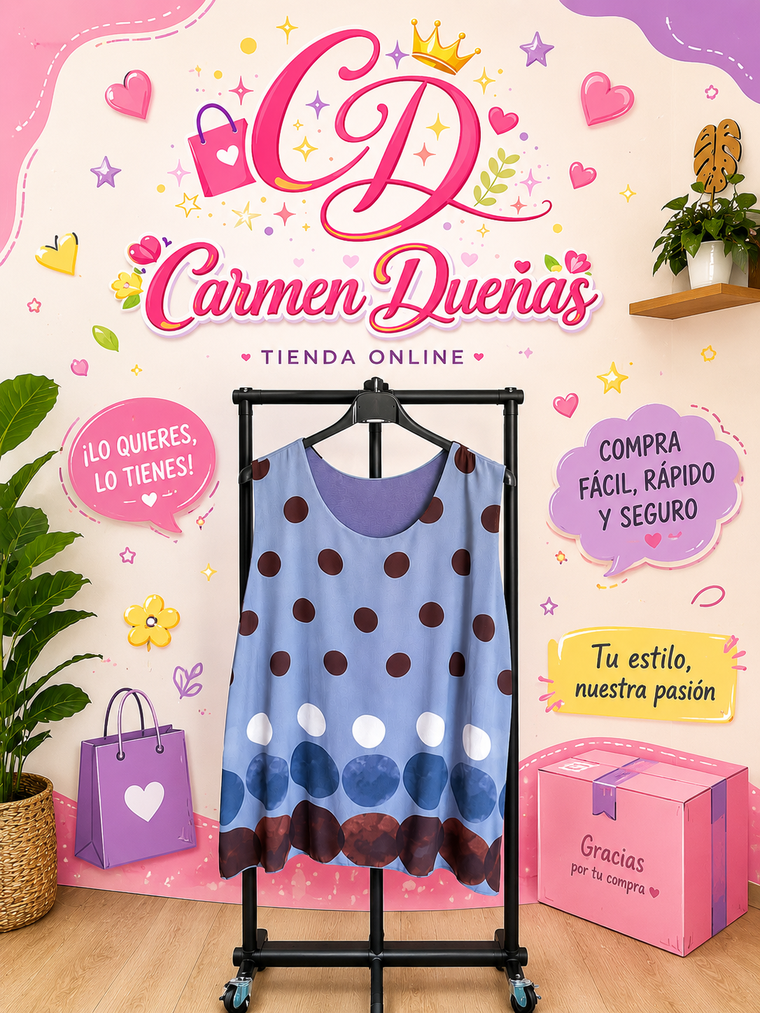💙✨ Blusa Lunares Chic ✨💙