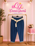 💙✨ Pantalón Denim Trend con Cinturón ✨💙