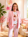 ✨ Blazer Rosa Pastel – Elegancia con un toque dulce ✨