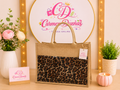 👜✨ Bolso de yute estampado animal print 🐆🤎