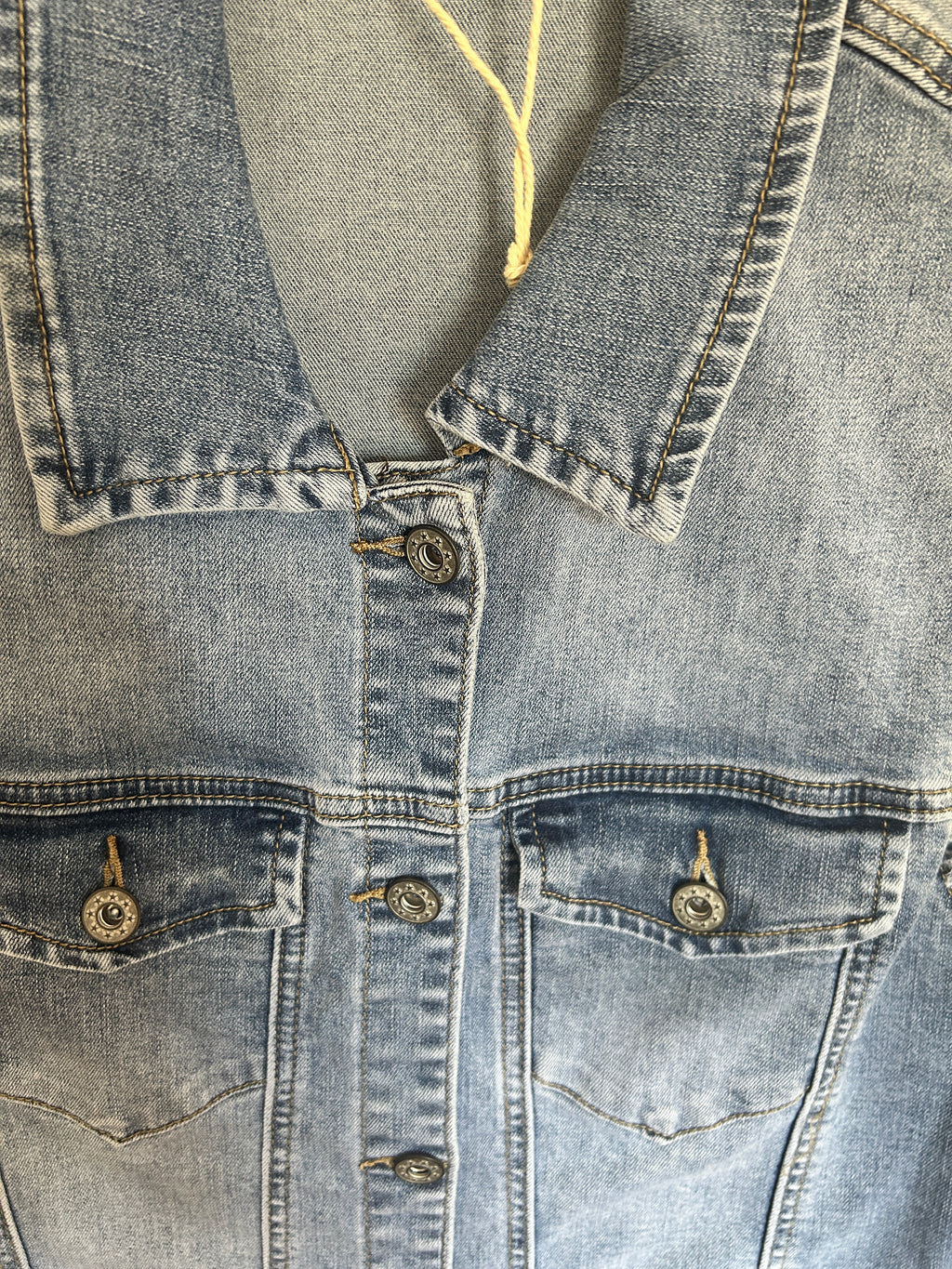 Chaleco Vaquero Denim Sin Mangas Talla L | Carmen Dueñas