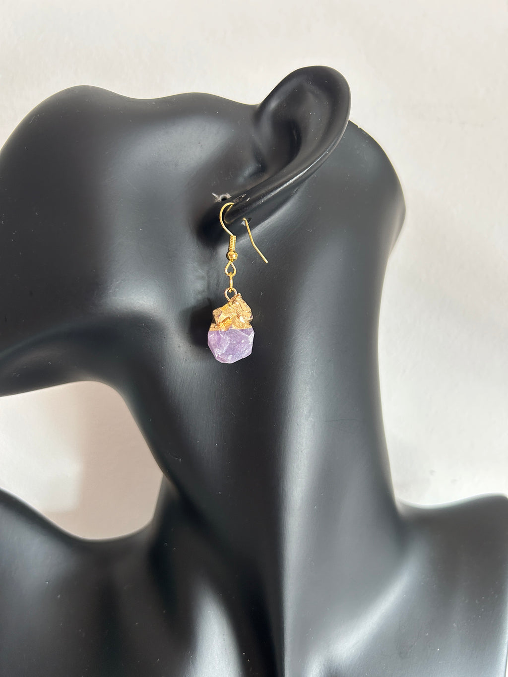 💜 Pendiente colgante de amatista natural en bruto 💜