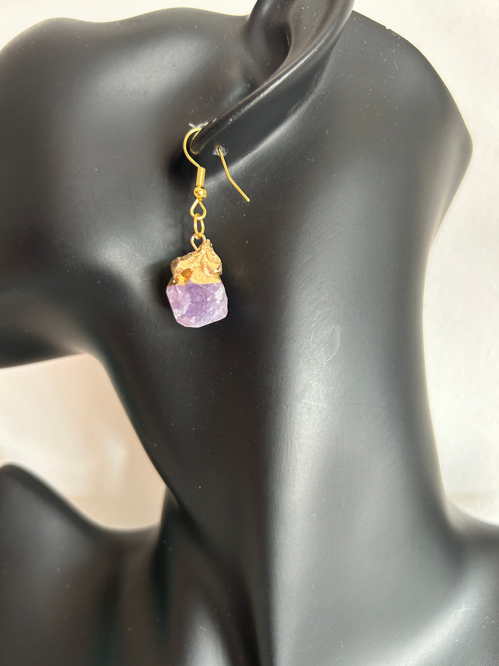 💜 Pendiente colgante de amatista natural en bruto 💜