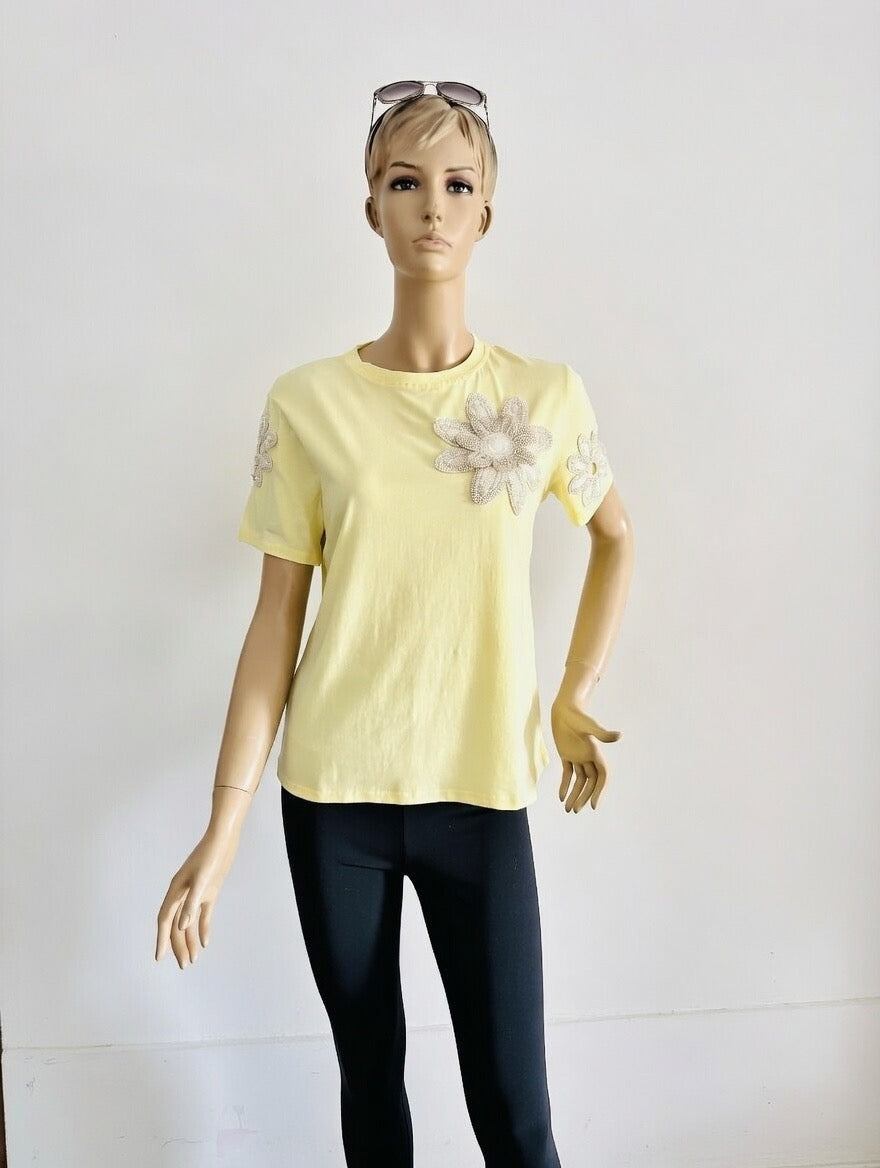 Camiseta de Mangas Cortas amarilla