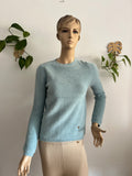 ¡REBAJAS! Jersey Suave Efecto Peluche en Azul Cielo