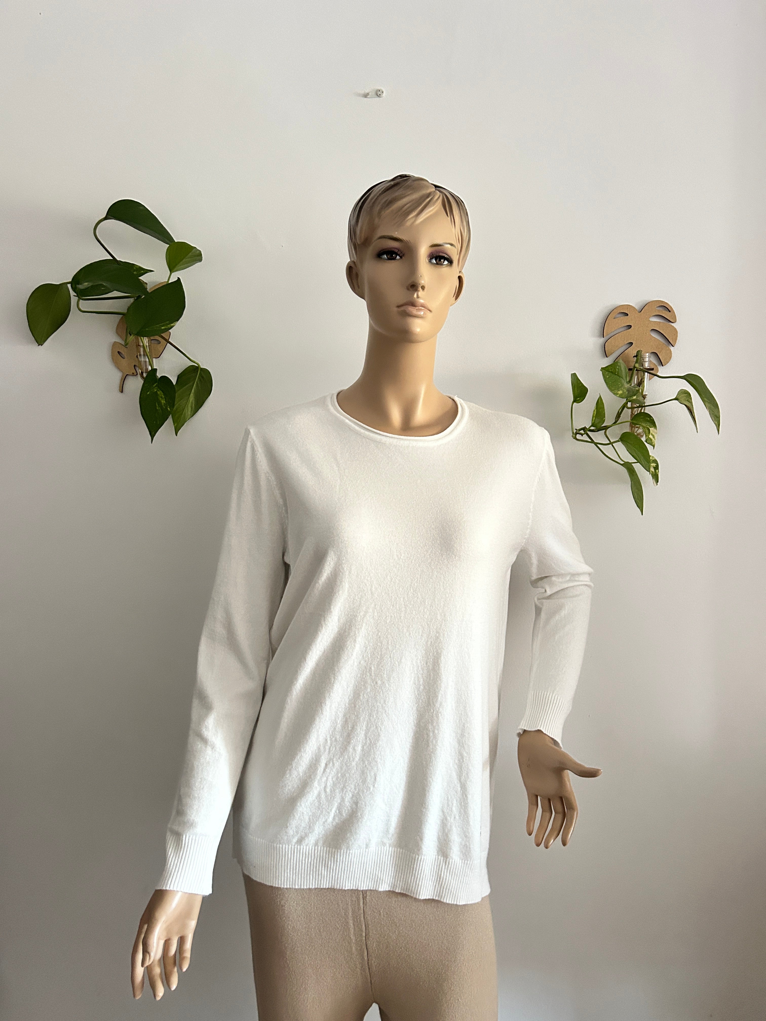 Jersey Básico Ligero en Blanco