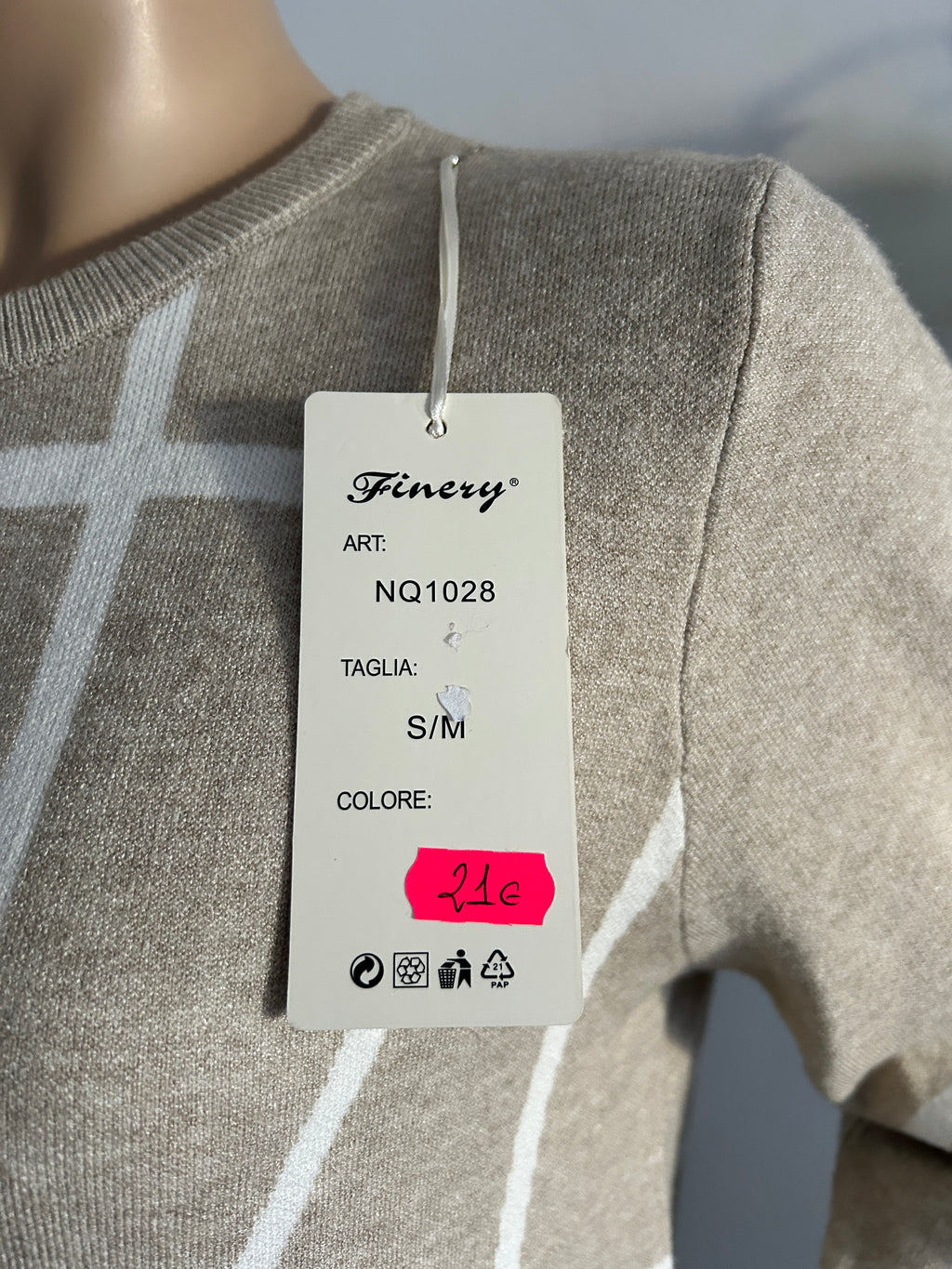 ¡REBAJAS! Vestido de Punto Estampado Geométrico