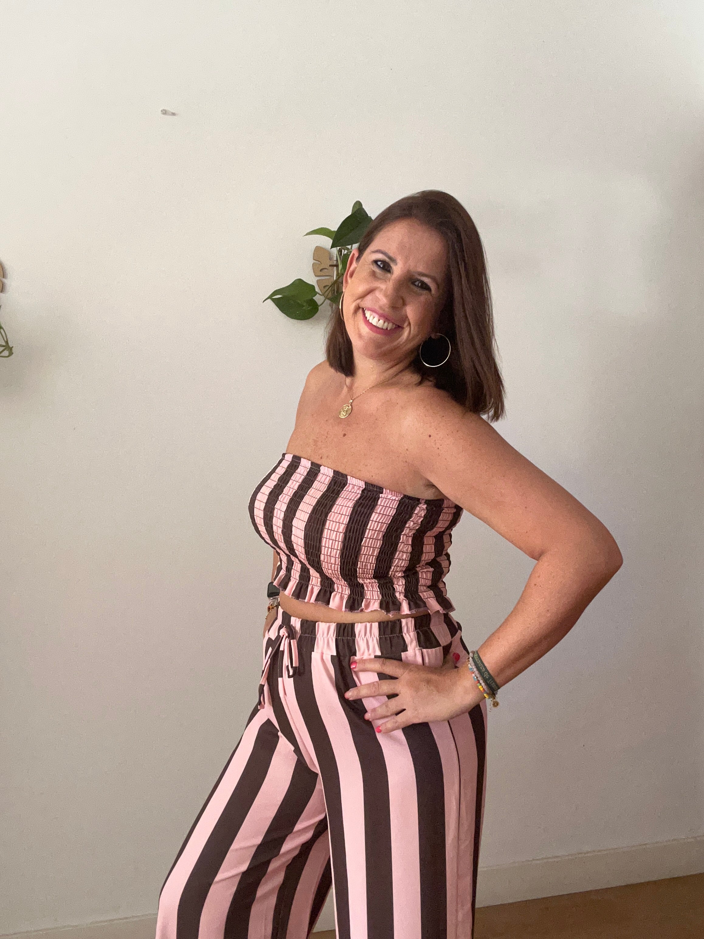 ✨ Conjunto Rayas Verano – Top + Pantalón Palazzo ✨