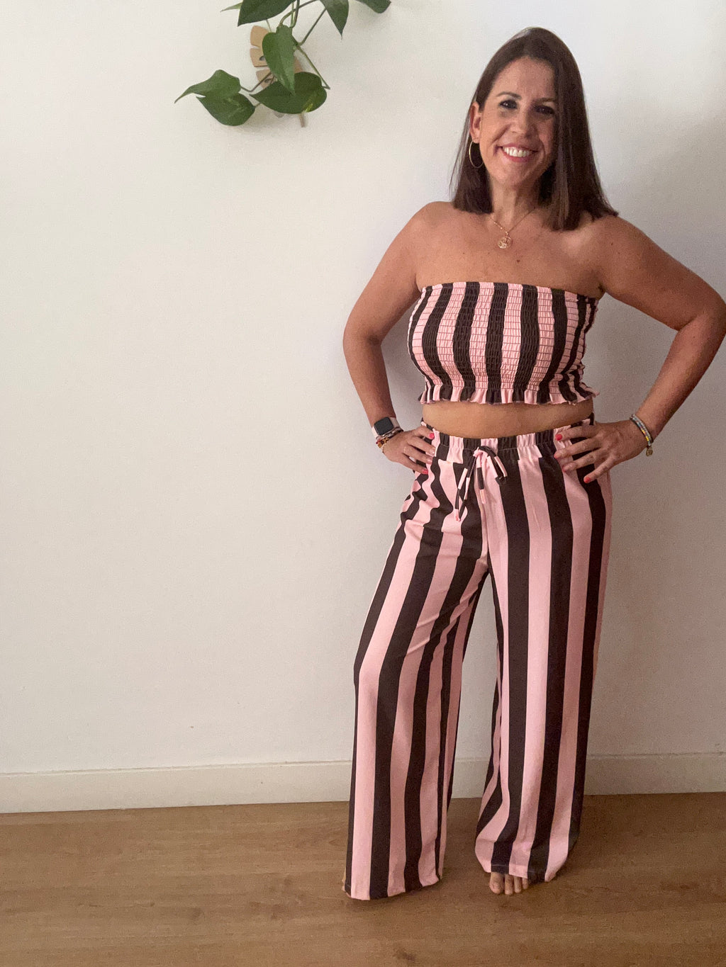 ✨ Conjunto Rayas Verano – Top + Pantalón Palazzo ✨