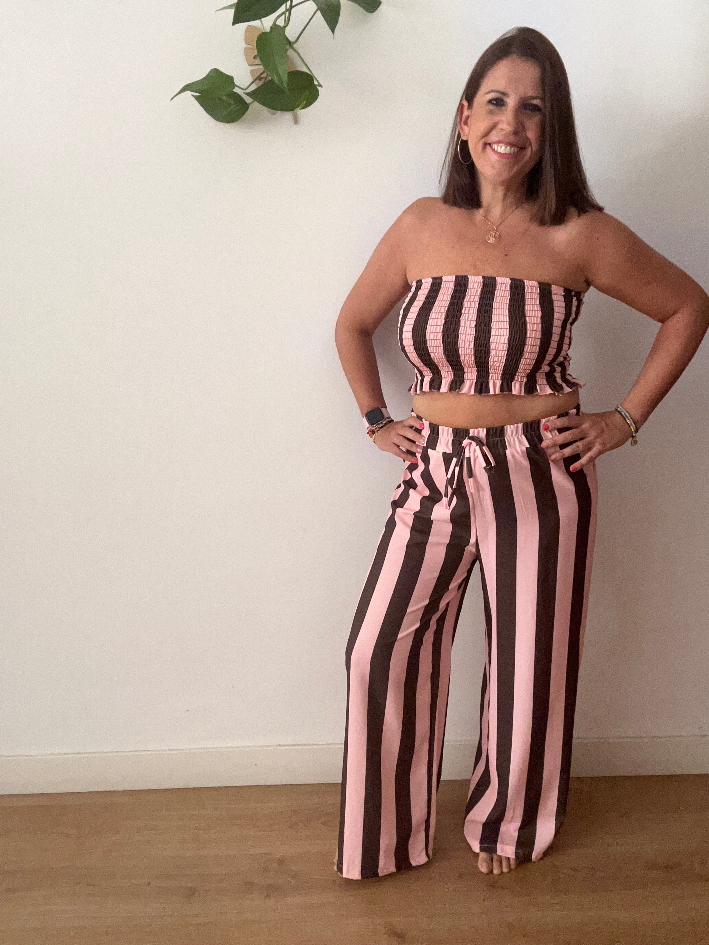 ✨ Conjunto Rayas Verano – Top + Pantalón Palazzo ✨