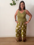 ✨ Pantalón Palazzo Estampado Oliva ✨