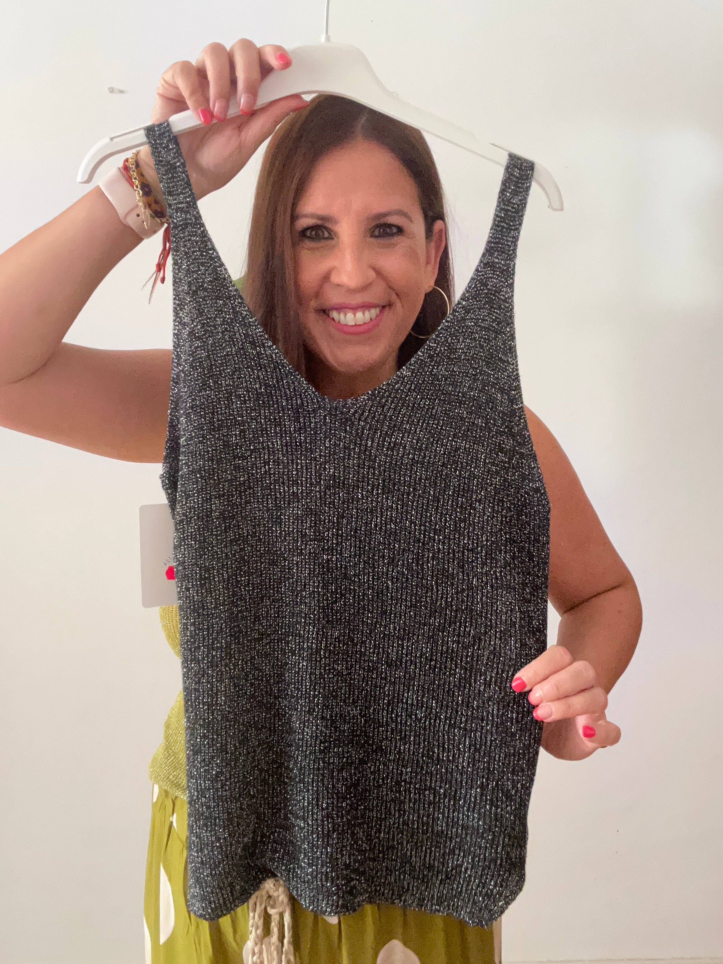 ✨ Camiseta de Punto Lurex Brillo Suave ✨