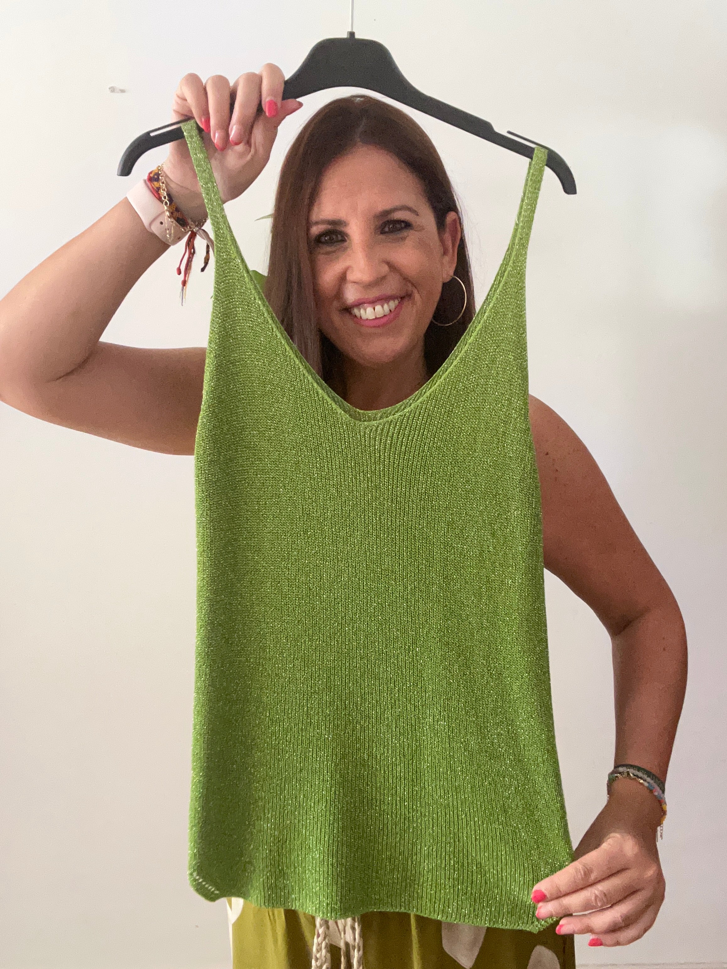 ✨ Camiseta de Punto Lurex Brillo Suave ✨