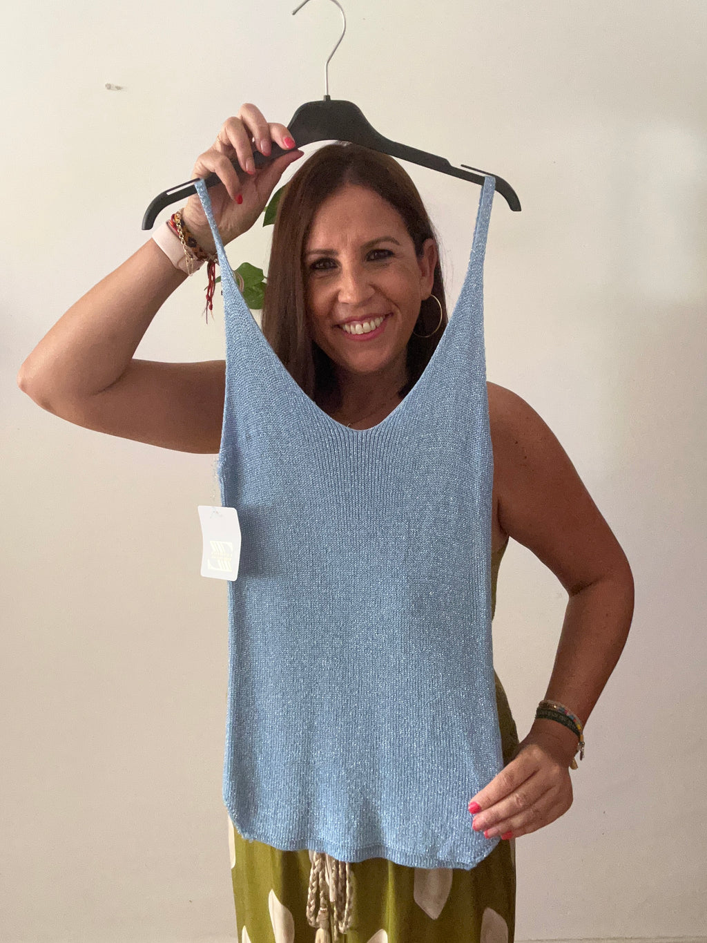 ✨ Camiseta de Punto Lurex Brillo Suave ✨