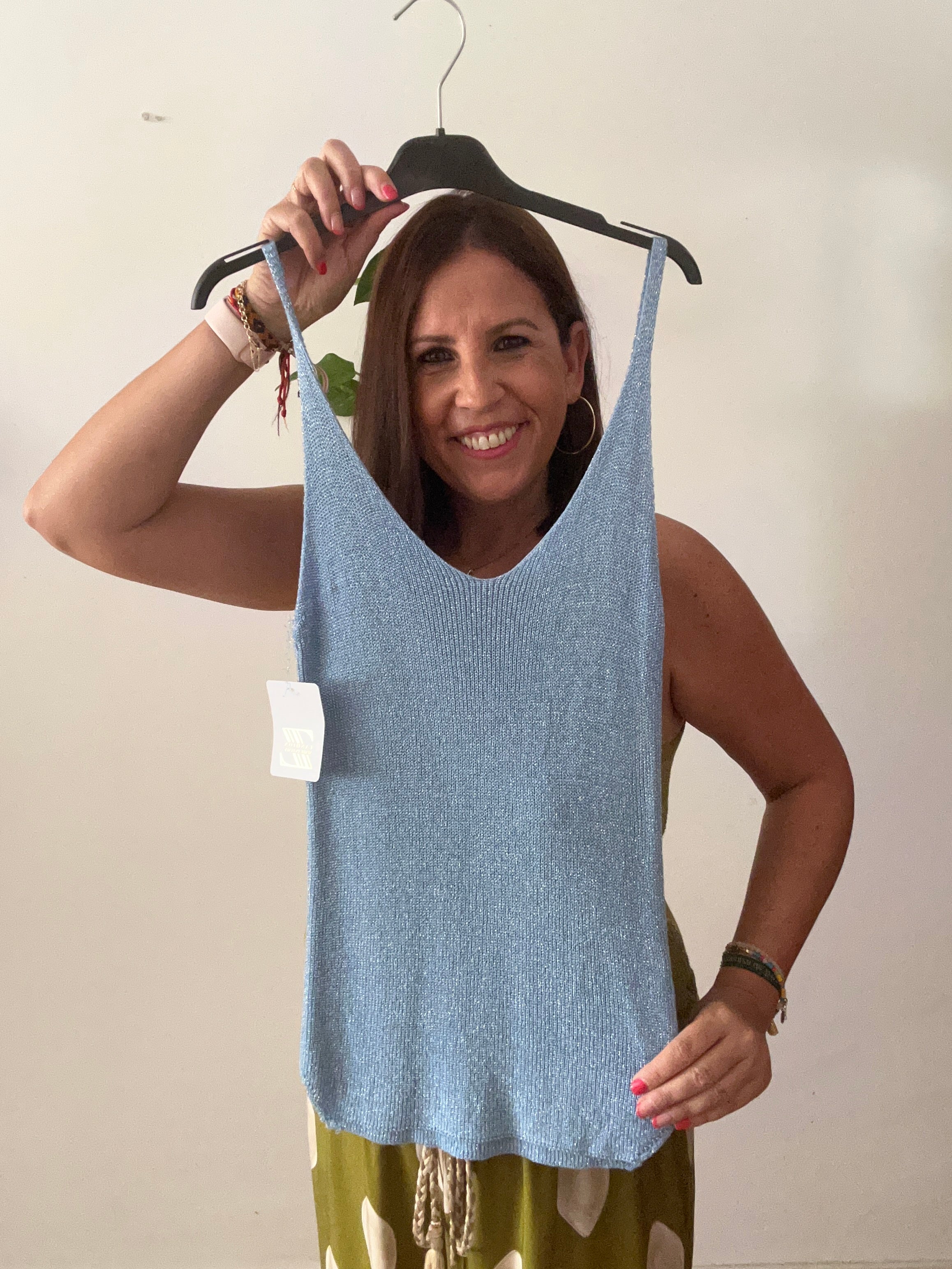 ✨ Camiseta de Punto Lurex Brillo Suave ✨