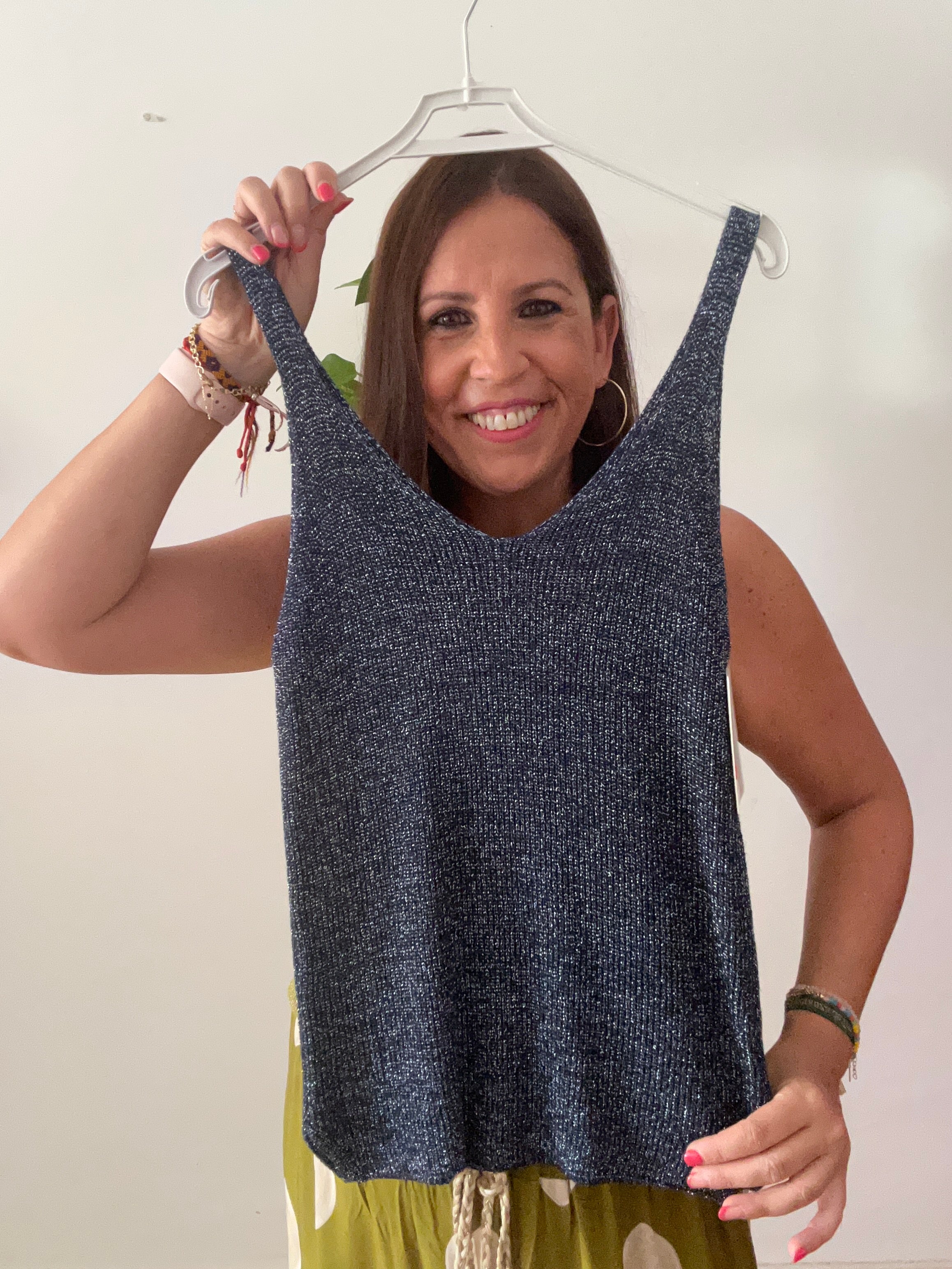 ✨ Camiseta de Punto Lurex Brillo Suave ✨