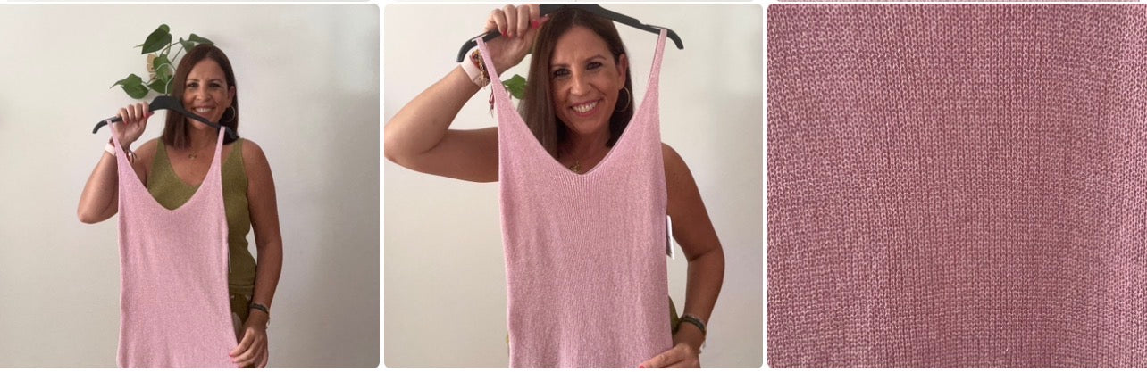 ✨ Camiseta de Punto Lurex Brillo Suave ✨
