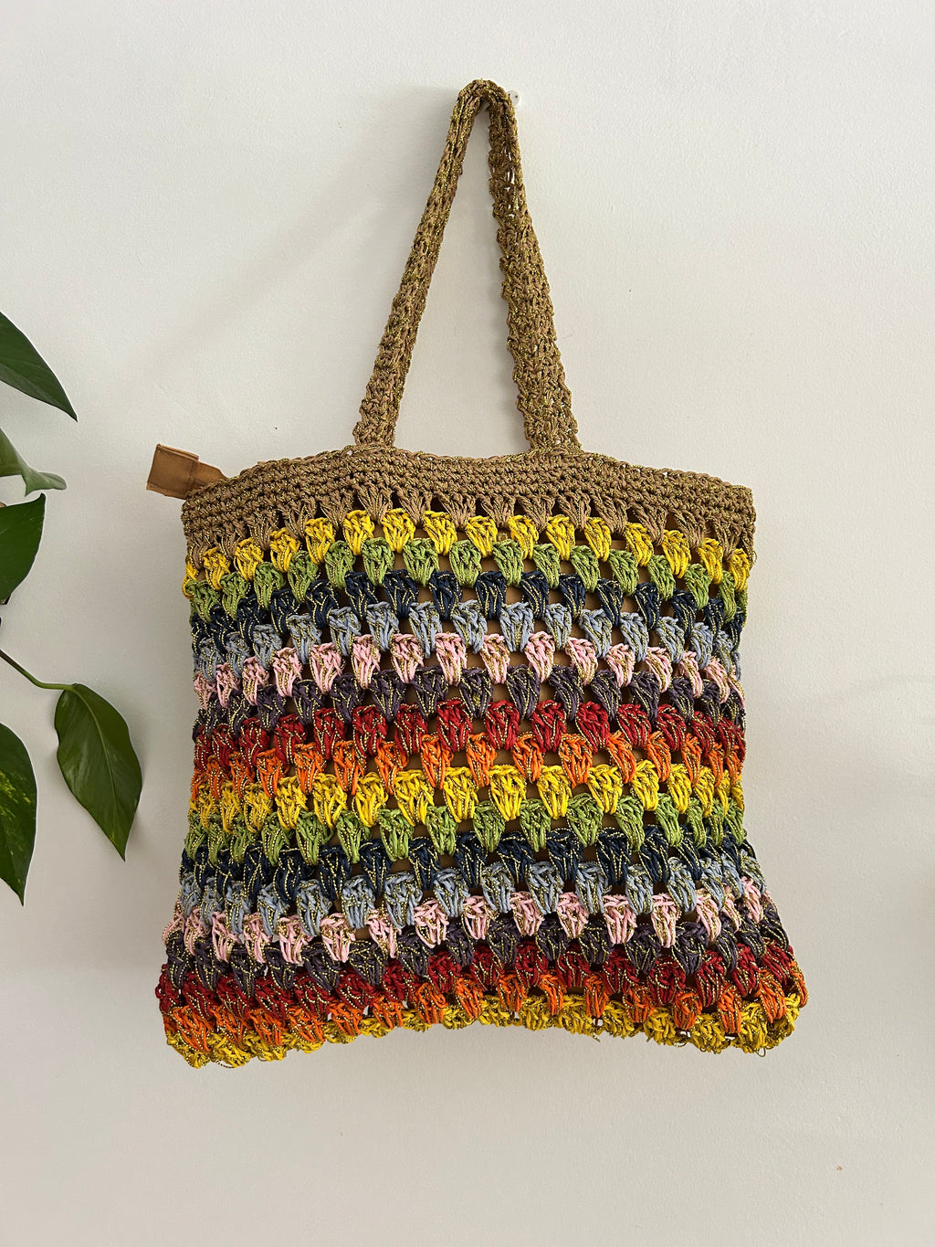 Bolso Tote Crochet Multicolor