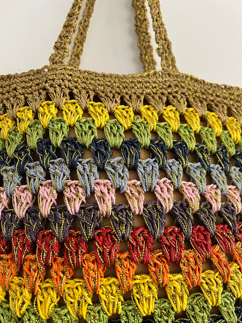 Bolso Tote Crochet Multicolor