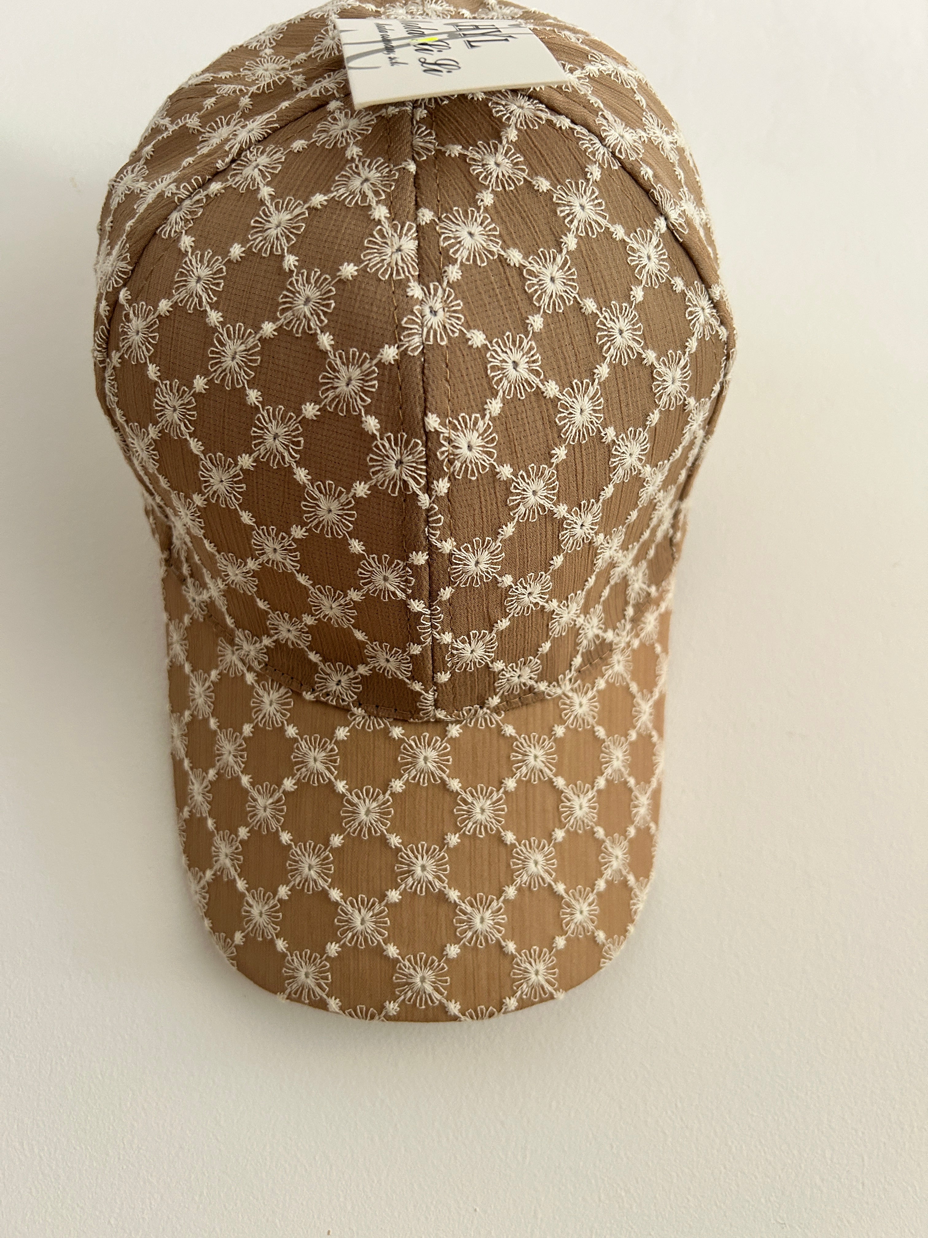 Gorra Floral Natural