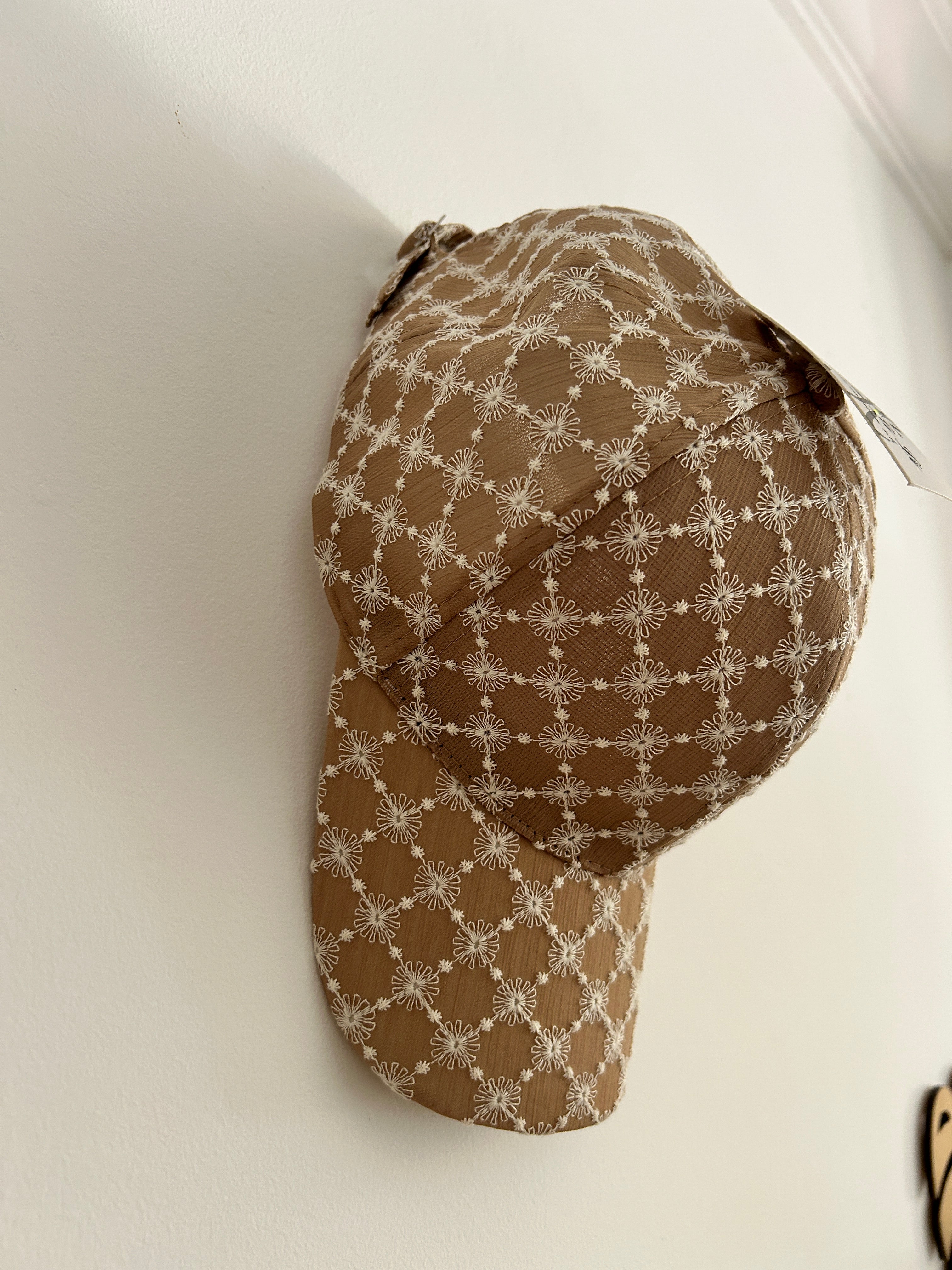 Gorra Floral Natural