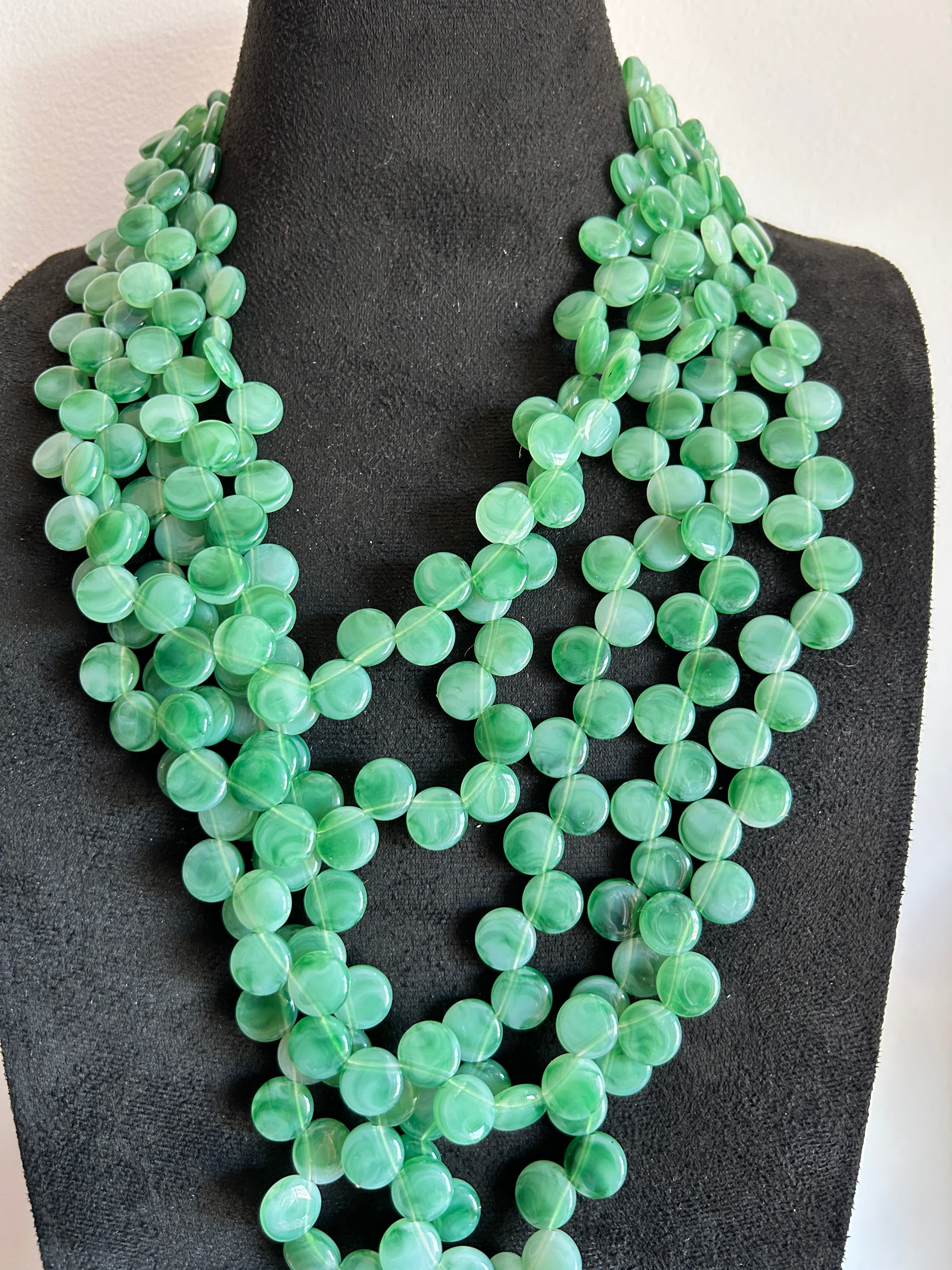 Collar Multivuelta Verde
