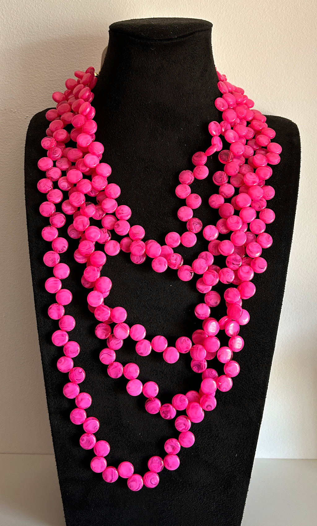 Collar Multivuelta Fucsia