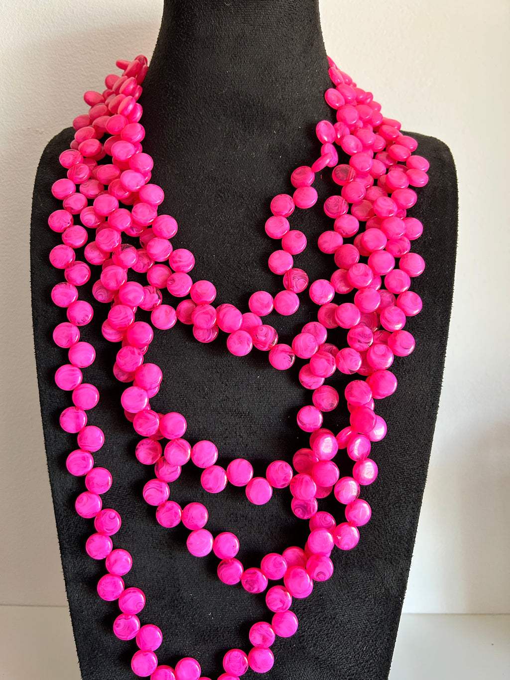 Collar Multivuelta Fucsia