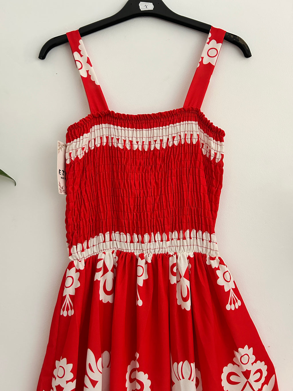 Vestido Largo Estampado Rojo ❤️✨