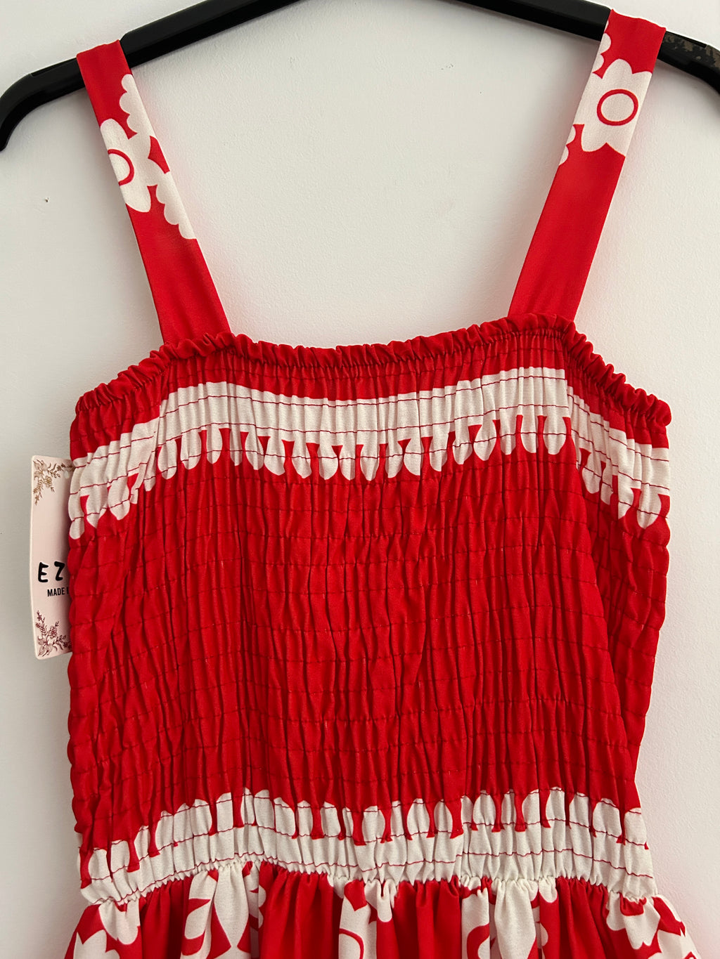 Vestido Largo Estampado Rojo ❤️✨