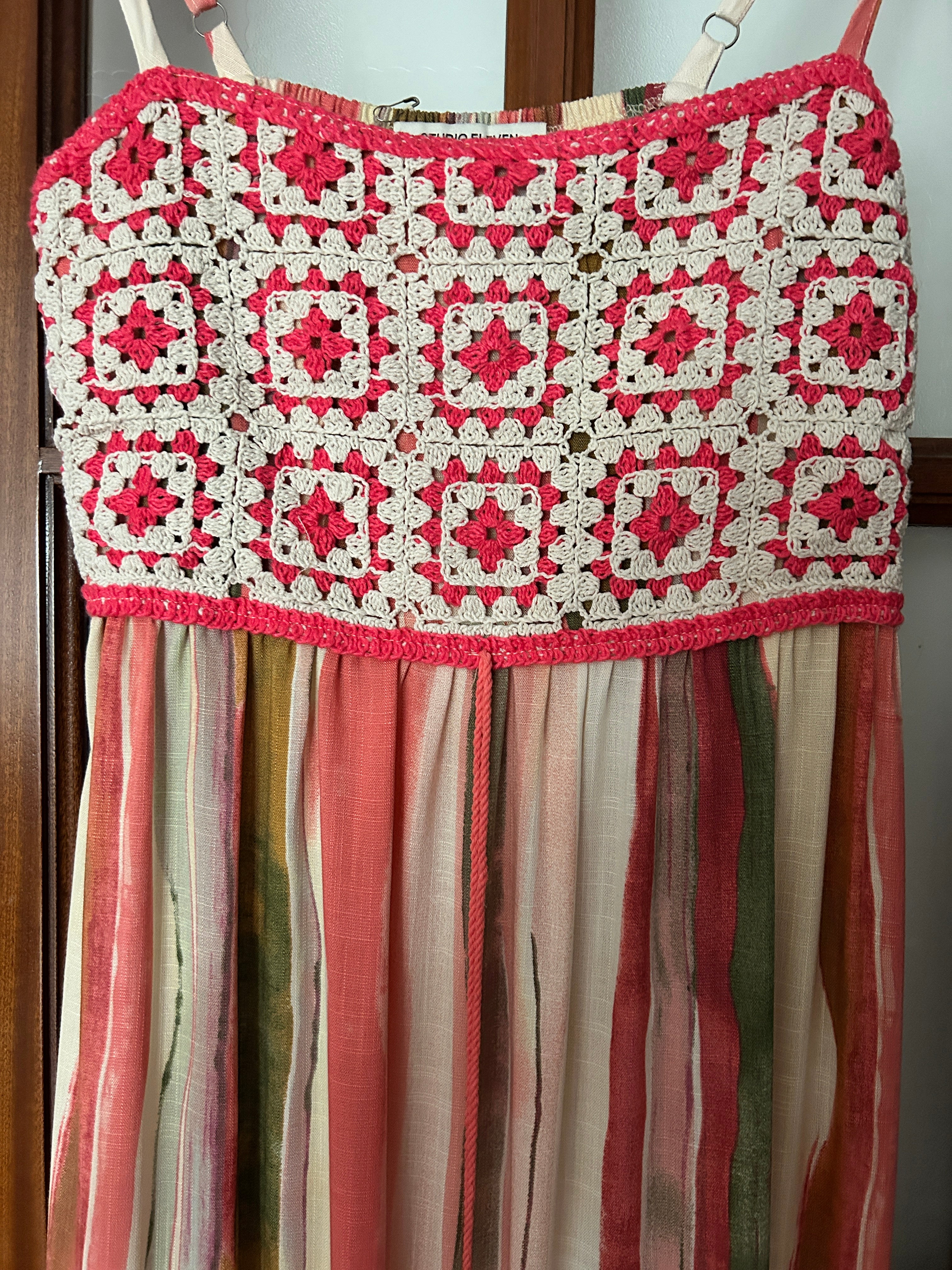 🩷✨ Vestido Boho Crochet Salmón ✨🩷