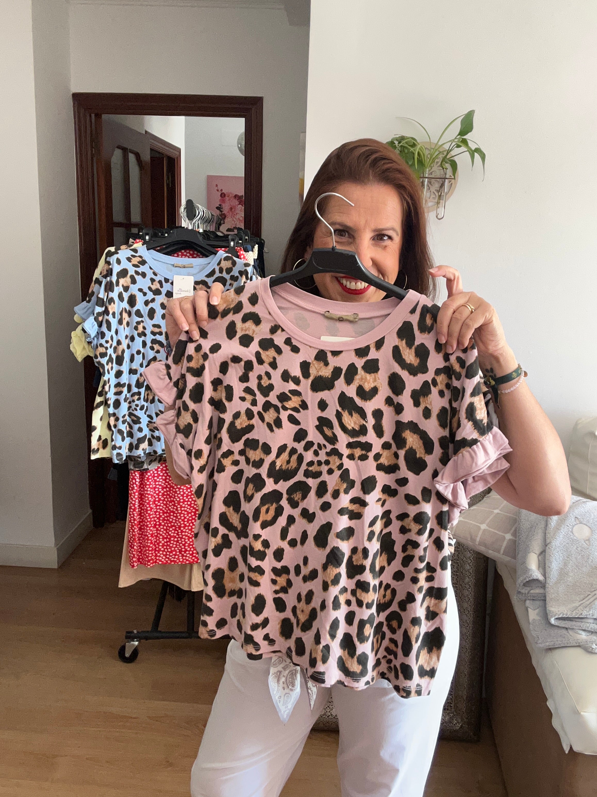 💖 Blusa animal print rosa súper tendencia 💖