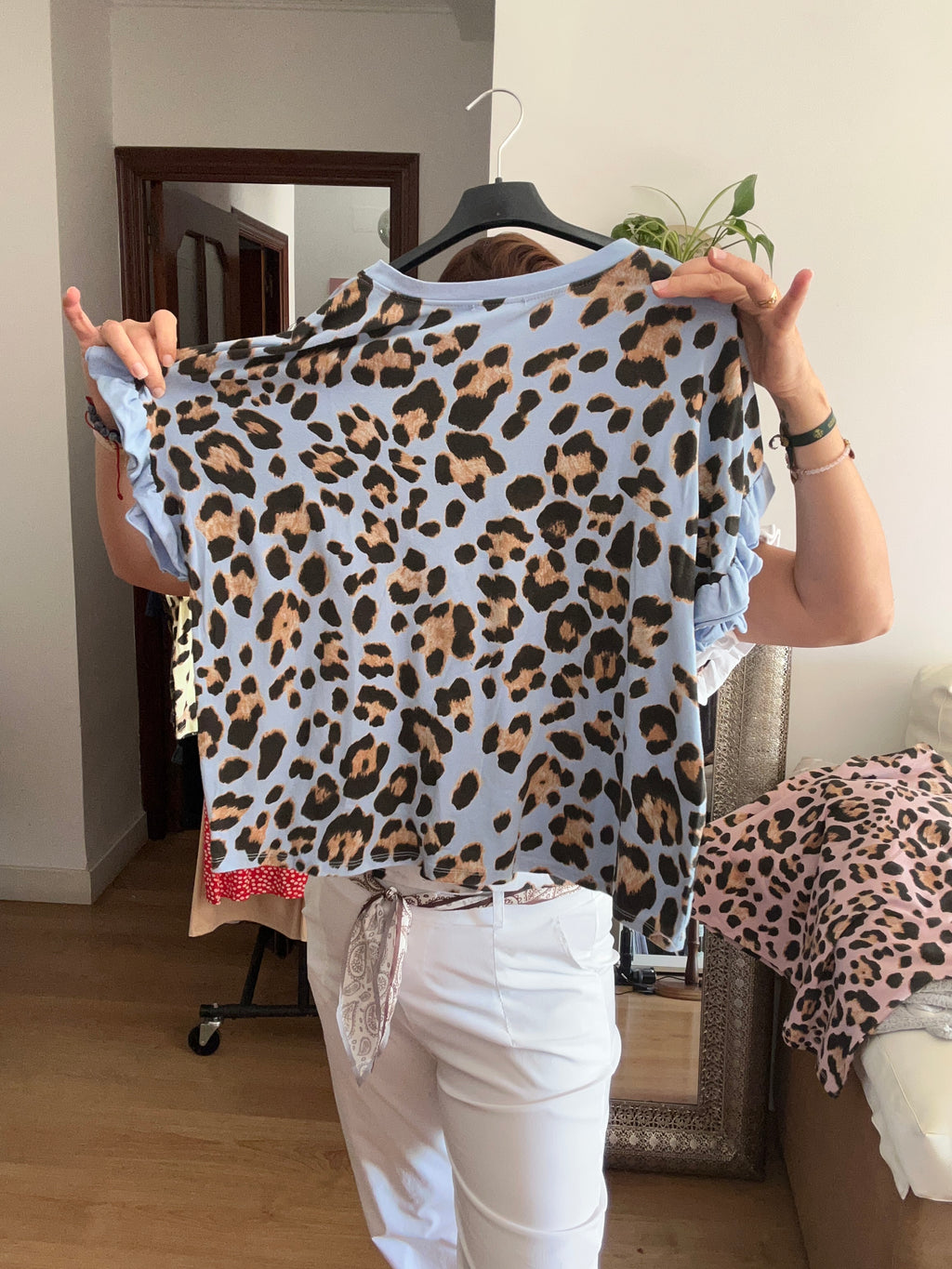 💙 Blusa animal print azul pastel 💙