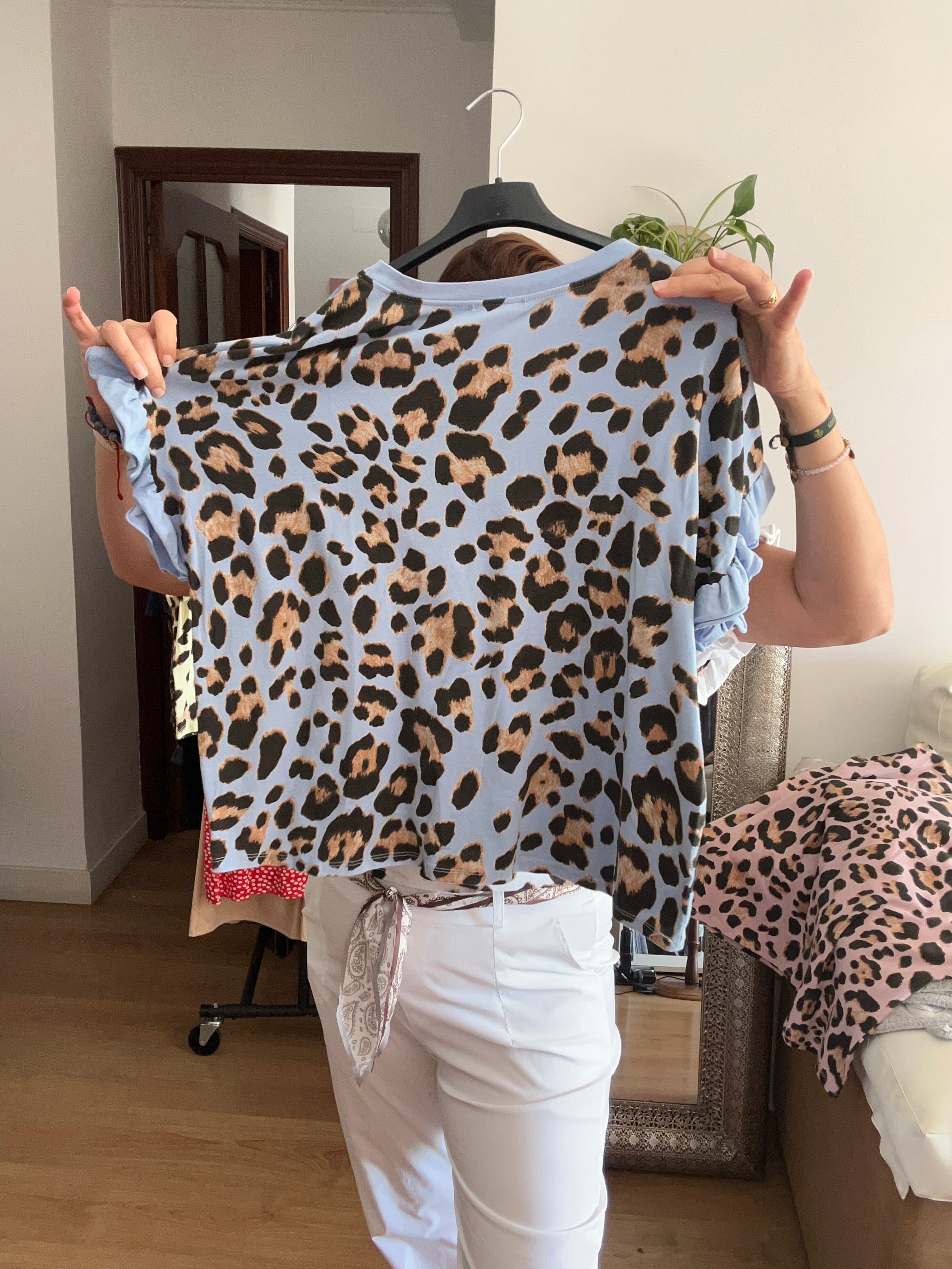 💙 Blusa animal print azul pastel 💙