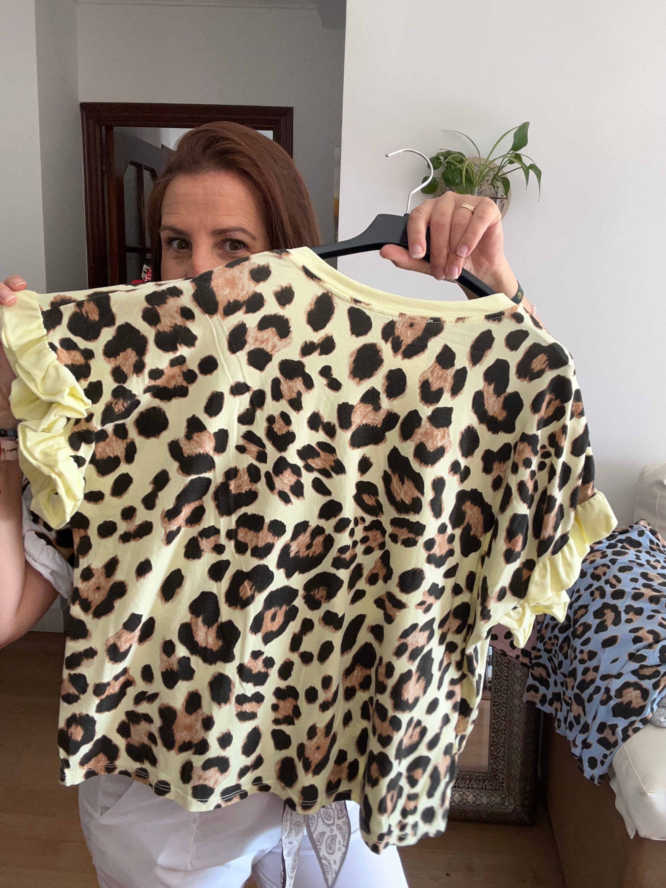 💛 Blusa animal print amarilla 💛
